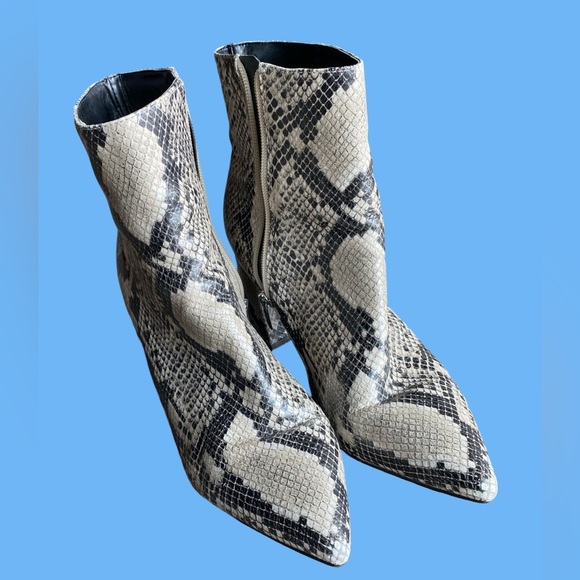 Marc Fisher Shoes - Marc Fisher Faux Snakeskin Ankle Boots